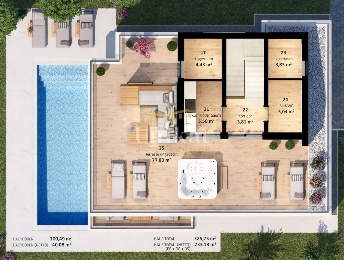 Casa moderna con 4 camere da letto vicino al mare